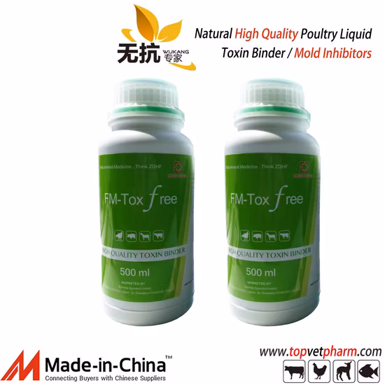 Aditivo para alimentação veterinária aglutinante de toxina micotoxina para alimentação de gado